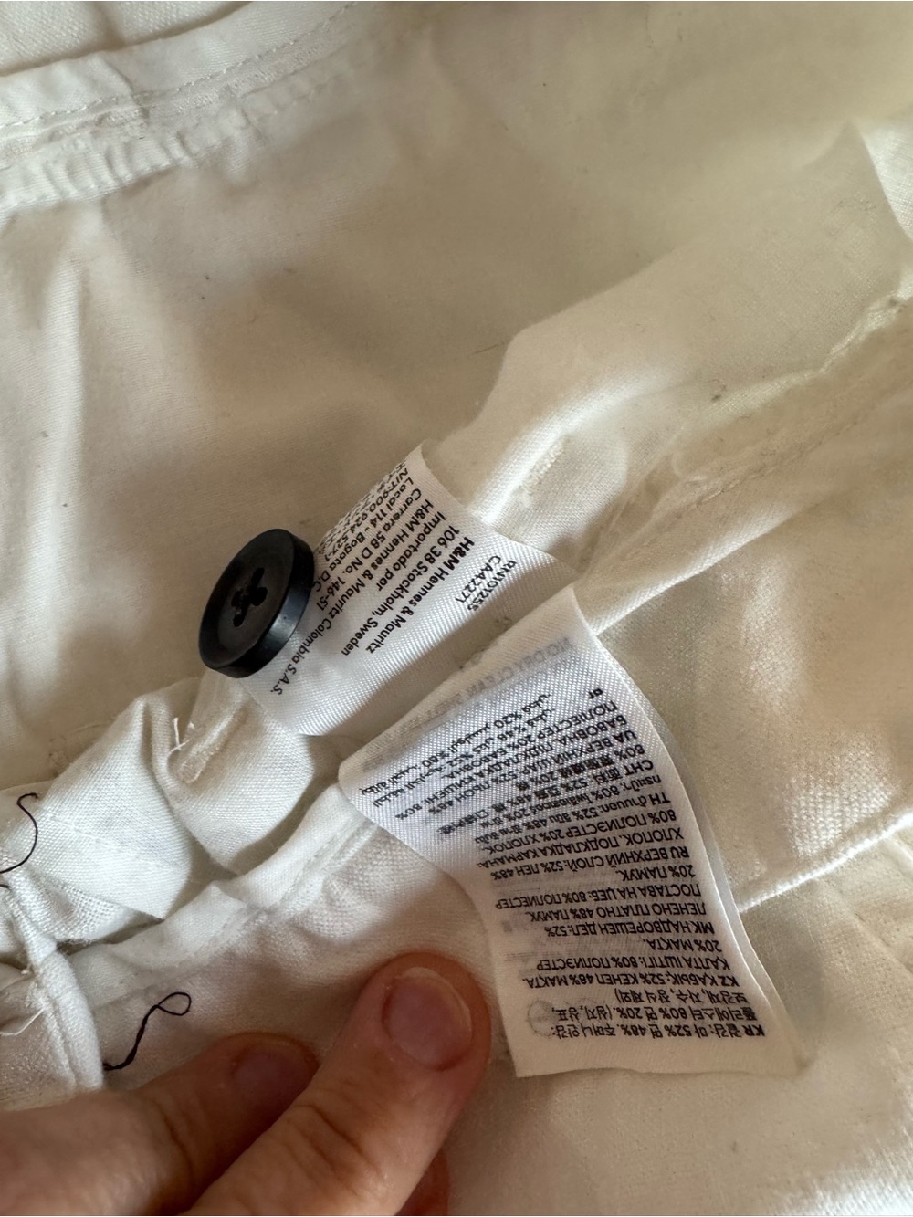 H&M Men's Chino Pants - Off-White Cream - Picture 5 of 8